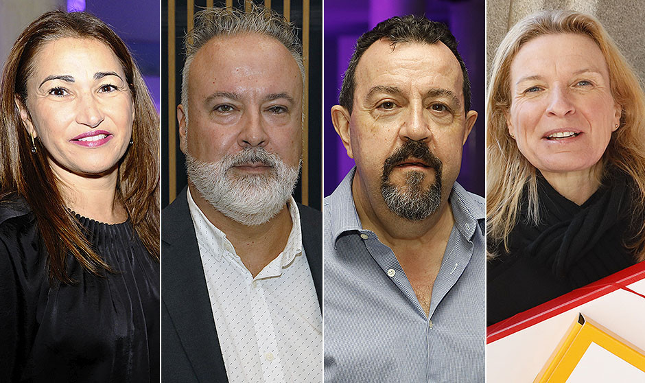 Los sindicalistas Ana Francés (UGT), Jesús Jordán (CCOO), José María Soto (CESM) y Sacramento Rodríguez (CSIF) plantean la regulación de las guardias de las embarazadas en el Estatuto Marco