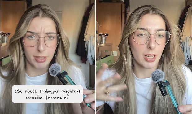Alba Santiago, farmacéutica, da una serie de consejos para aquellos que quieran compaginar una carrera universitaria con el trabajo.
