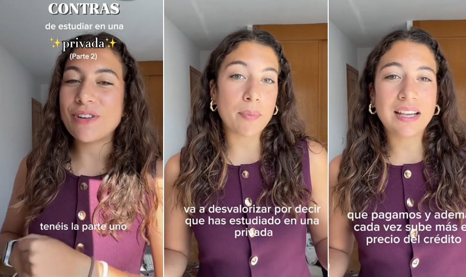 Una estudiante de Medicina de una universidad privada indica los pros y contras de este tipo de enseñanza.