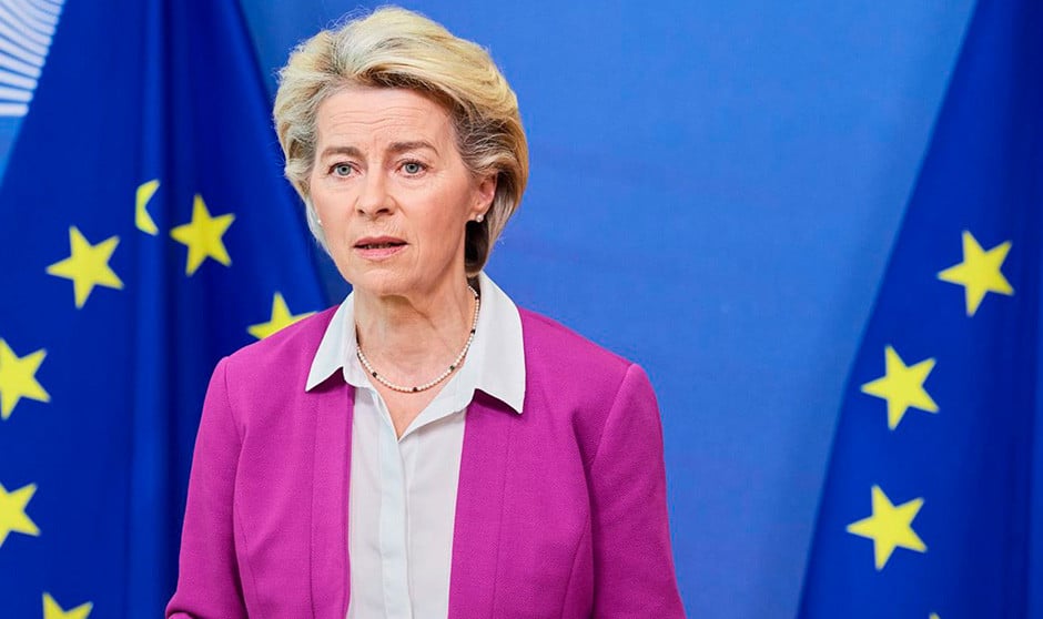 La presidenta de la Comisión Europea, Ursula von der Leyen.