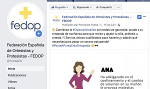 Éxito en redes de la campaña 'Ponte a punto en la Ortopedia' de la Fedop