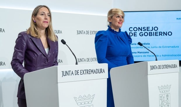  María Guardiola y Elena Manzano presentan los presupuestos de Extremadura para 2024