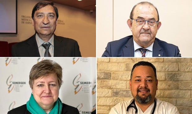 Hermenegildo Marcos (OMC), Antonio Fernández-Pro (SEMG), Aurora García (Semergen) y Albert Foo (SEMG) proponen una bajada del IRPF propio para los médicos de Familia rurales