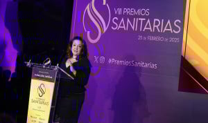 Fátima Matute, consejera de Sanidad de la Comunidad de Madrid, recoge su Premio Sanitarias