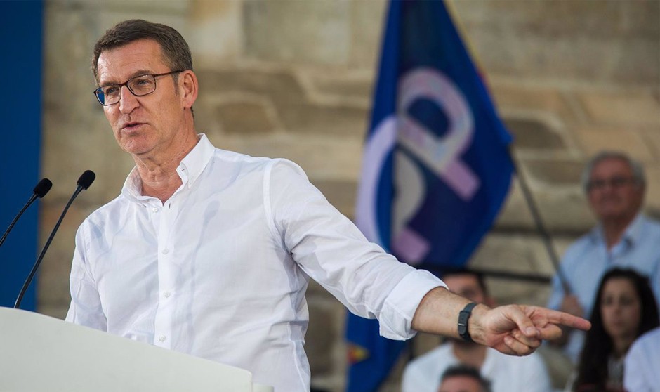  El candidato del PP a las elecciones generales, Alberto Núñez Feijóo. 