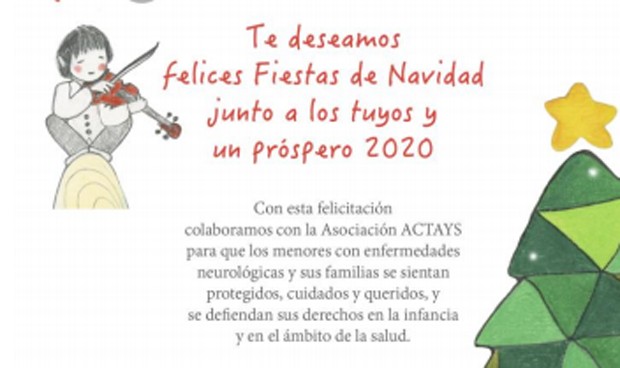 Fenin y la Asociación Actays felicitan la Navidad de forma solidaria