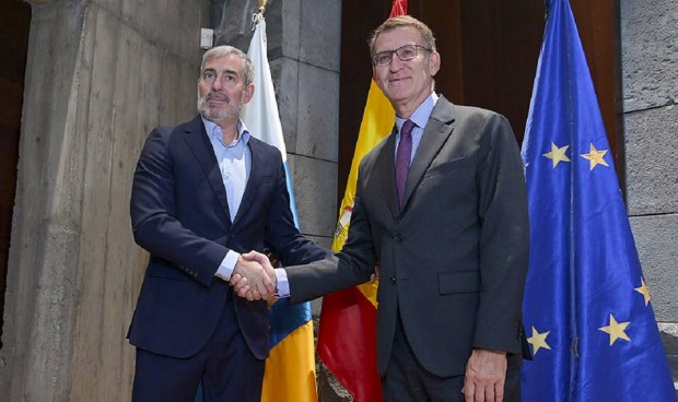 Fernando Clavijo y Alberto Núñez Feijóo.