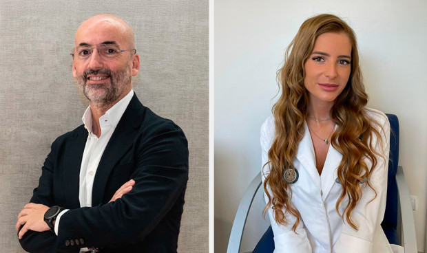 Ignacio Salamanca de la Cueva, coordinador médico de la Unidad de Investigación del Grupo IHP Pediatría y la oncóloga Marta Orozco