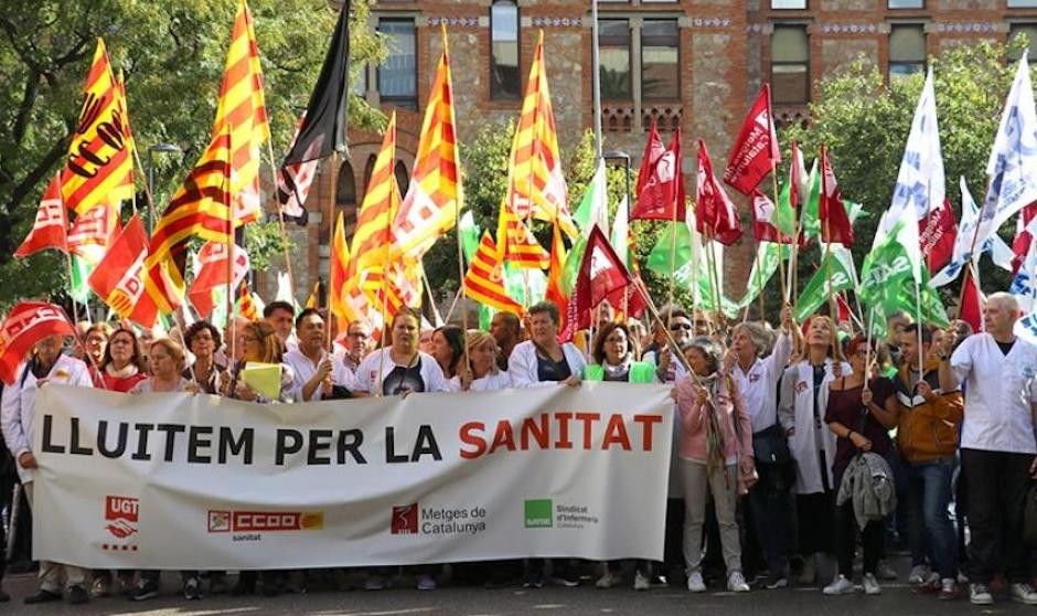 Frente común de los sindicatos catalanes en el convenio del Siscat