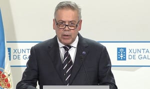  Antonio Gómez Caamaño, conselleiro de Sanidade, en la rueda de prensa posterior al Consello de Goberno.