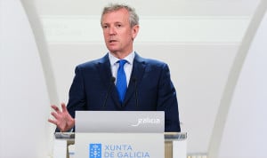  El presidente de la Xunta de Galicia, Alfonso Rueda, en rueda de prensa tras el Consello de Goberno. Imagen de Europa Press.