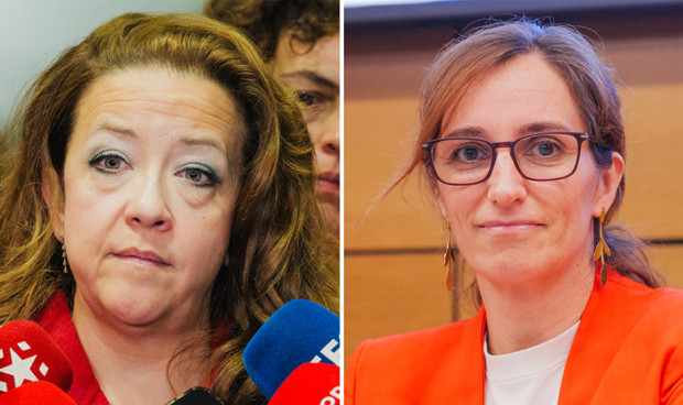 Fátima Matute, consejera de Sanidad de la Comunidad de Madrid; y Mónica García, ministra de Sanidad. Los cribados vuelven al foco mediático y según Mónica García, Madrid es la única comunidad que no ha entregado los datos