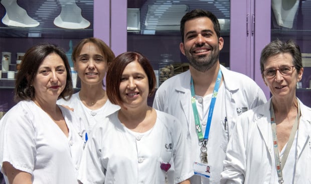  Equipo del Servicio de Análisis Clínicos del Hospital de Getafe y autores del descubrimiento de una nueva variante de la hemoglobina