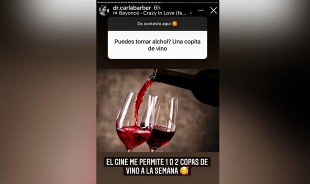 Ginecología responde a Carla Barber: "No se debe beber alcohol embarazada"