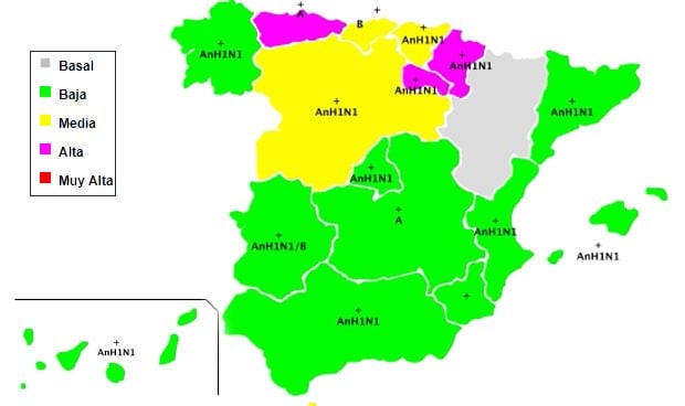Gripe: España marca nuevo pico en 2020 con dos casos por 1.000 habitantes