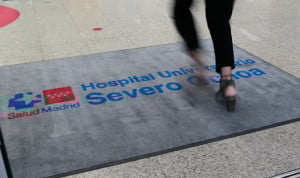 Entrada al Hospital Severo Ochoa, en Leganés.