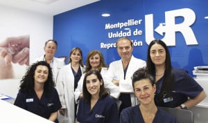El equipo de la Unidad de Reproducción Asistida de HLA Clínica Montpellier.