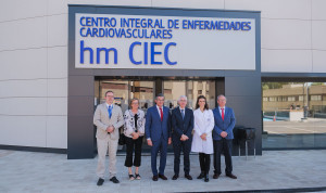  Representantes de HM Hospitales y de la Sociedad Española de Cardiología en la apertura de HM CIEC. HM Hospitales inaugura su nuevo centro CIEC: "Es un hito"