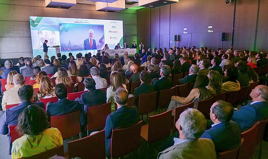 Apariencia de la sala en le primer encuentro de los Premios a la Sanidad de Andalucía de Redacción Médica