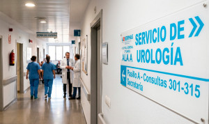 Pasillo de un hospital.
