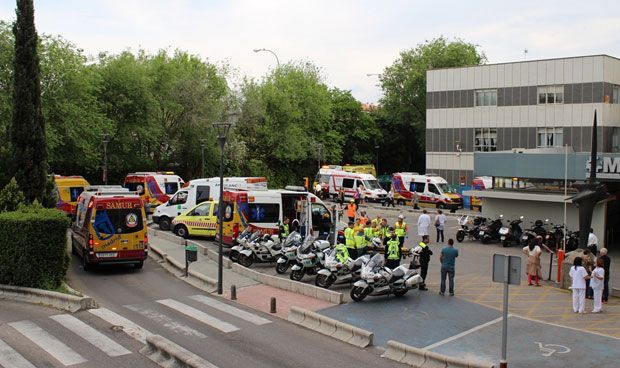 Hospitales y el Summa participan en un simulacro de grandes catástrofes