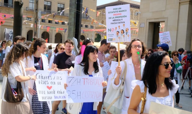 Huelga médica contra el nuevo Estatuto Marco.