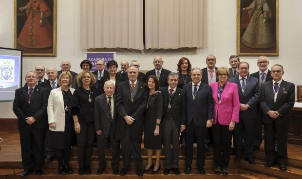 Acto de toma de posesión de José Martínez Lanao en las Escuelas Mayores de la USAL