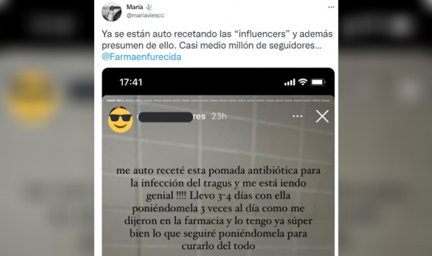 La autoreceta influencer, culpable de la "super resistencia a antibióticos"