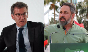 Alberto Núñez Feijóo y Santiago Abascal