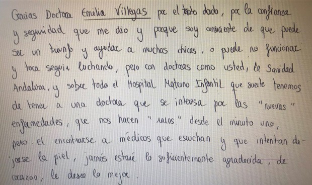 La carta que todo médico querría recibir: "Tenéis héroes trabajando"