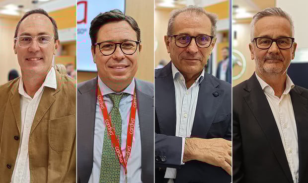 Tomas Vela, Rafael Fernández, Nicomedes Fernández Baíllo y Luis Alvarez Galovich