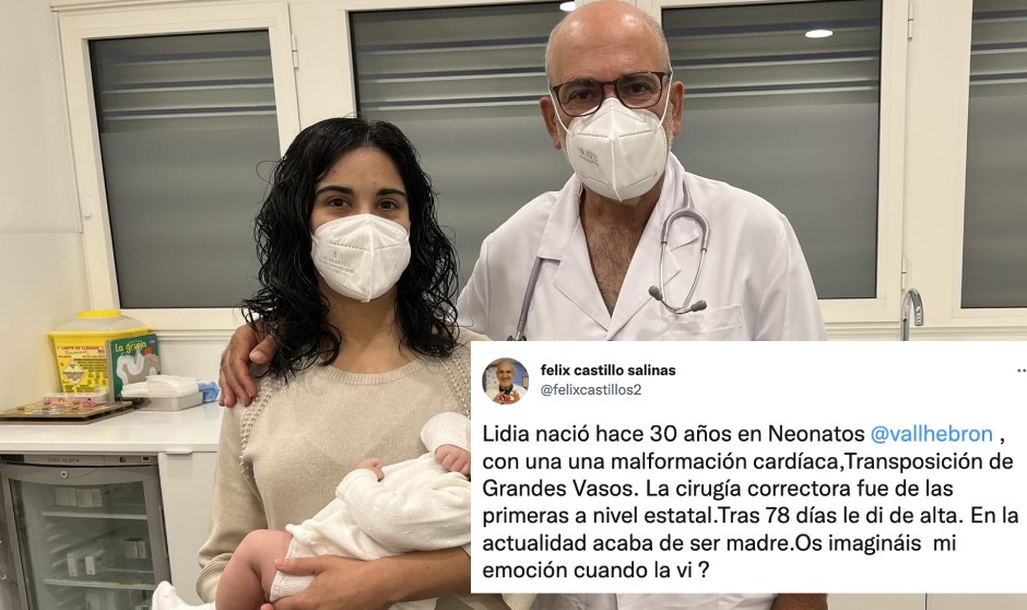 La emotiva foto del reencuentro de un médico y su paciente 30 años después