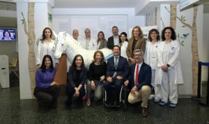 Inauguración de la escultura de la cebra instalada por el Día Mundial de las Enfermedades Raras.