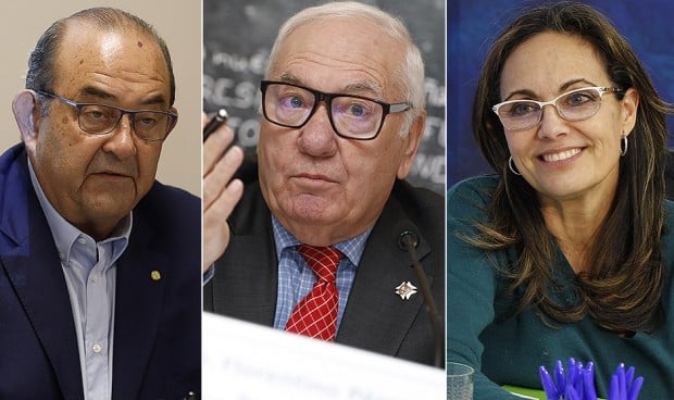 Antonio Fernández Pro, Florentino Pérez Raya y Ana López Casero hablan sobre la posibilidad de que en Reino Unido las farmacias puedan prescribir algunos medicamentos con receta.