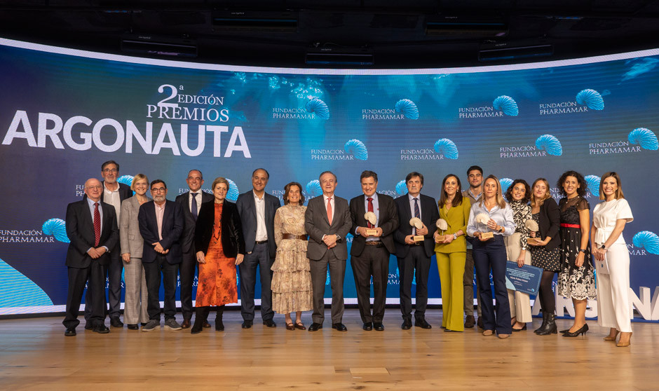 Foto de familia del acto de entrega de la II edición de los premios Argonauta de la Fundación PharmaMar