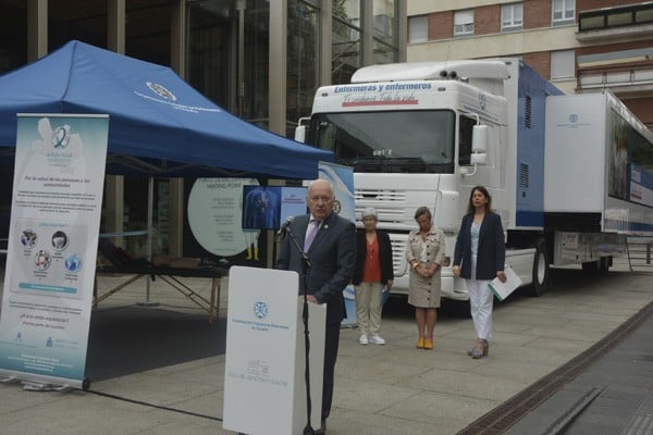 Florentino Pérez Raya en la presentación de la Ruta Enfermera.
