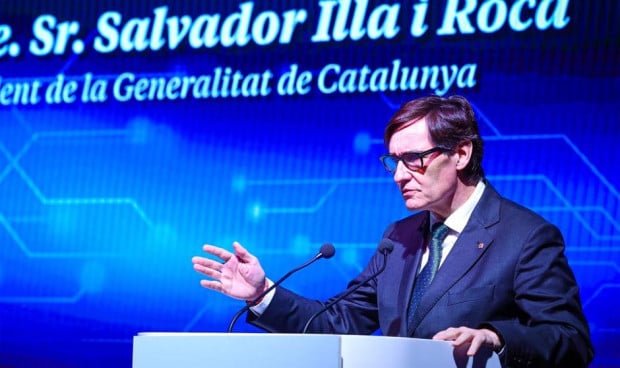 El presidente de Cataluña, Salvador Illa, presenta la Estrategia IA 2030. 