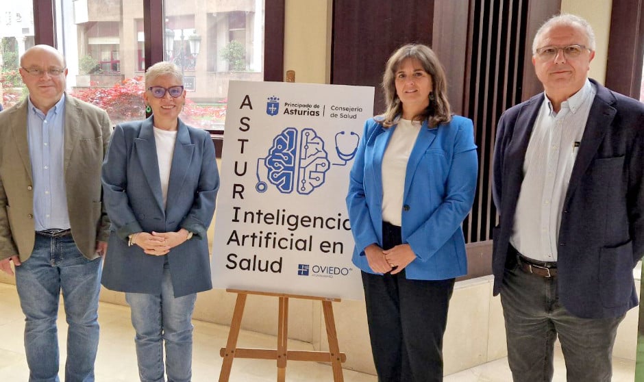 La consejera de Salud de Asturias presenta los proyecto de IA en la sanidad asturiana
