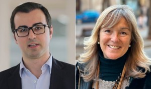 Javier Limeres, coordinador de la Unidad de Cardiopatías Familiares del Vall D'Hebron; y Ester Costafreda, responsable de la Asociación SAMS.