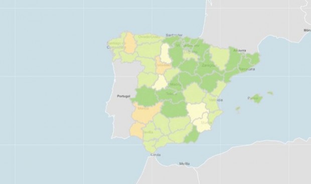 La incidencia Covid crece en 6 provincias y la transmisión en toda España