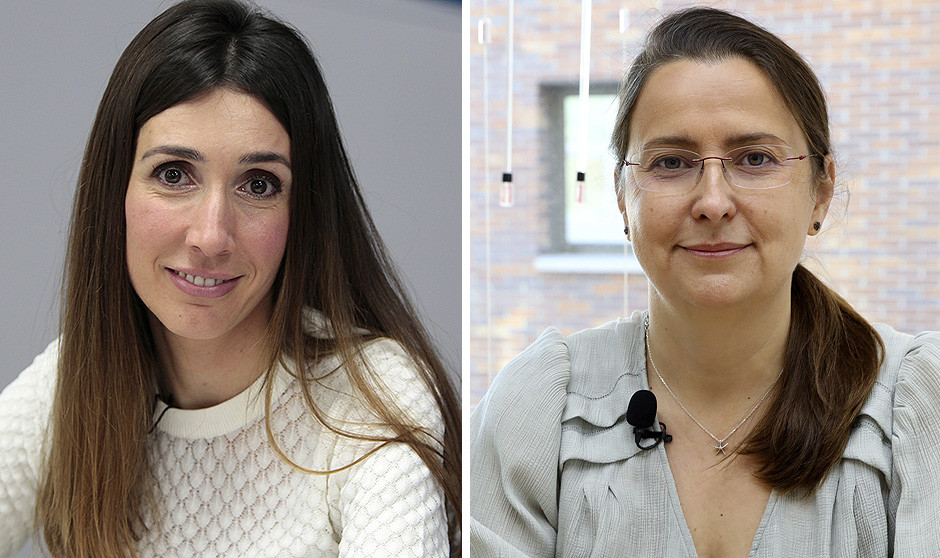 Sheila Justo y Ángela Hernández, vicepresidenta y secretaria general de Amyts, respectivamente.