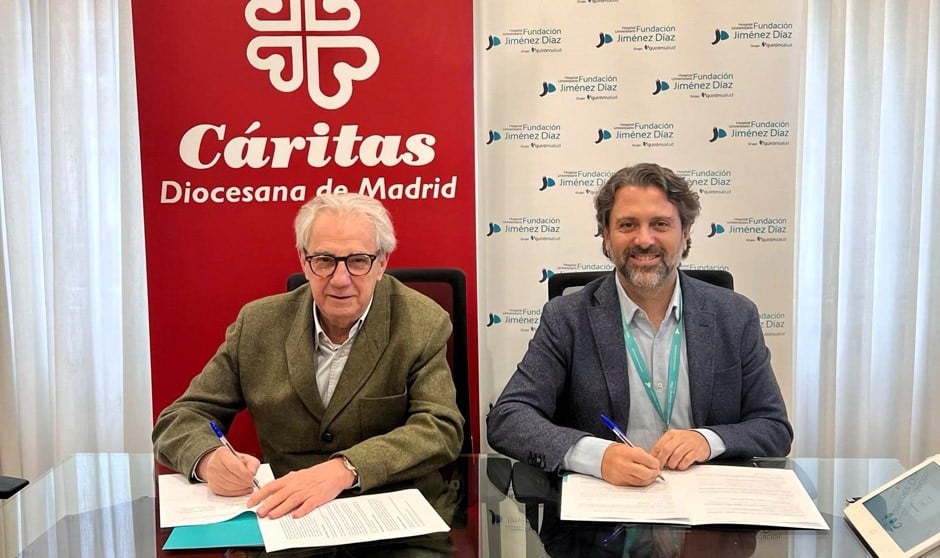 Convenio de colaboración entre Cáritas y Fundación Jiménez Díaz.
