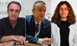 Víctor Pedrera, secretario general de CESM; Vicente Matas, del Simeg; y Paloma Repila, portavoz de Satse, analizan las claves de la jubilación reversible en sanidad