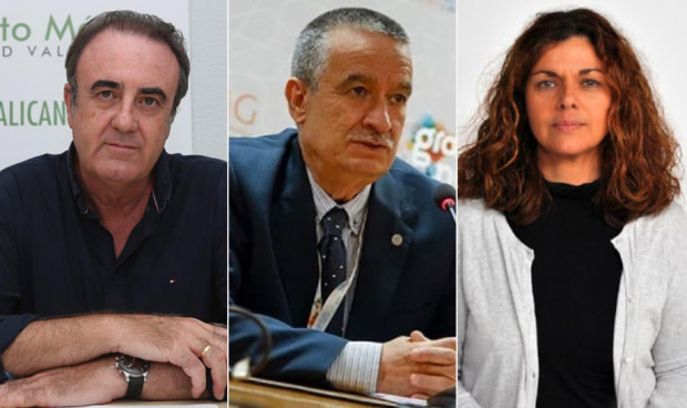 Víctor Pedrera, secretario general de CESM; Vicente Matas, del Simeg; y Paloma Repila, portavoz de Satse, analizan las claves de la jubilación reversible en sanidad