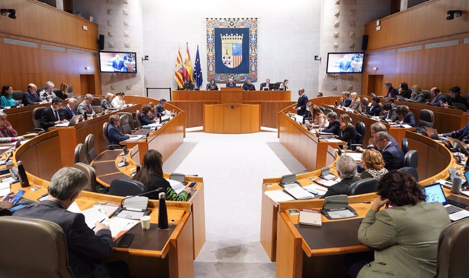 Pleno de Las Cortes de Aragón.