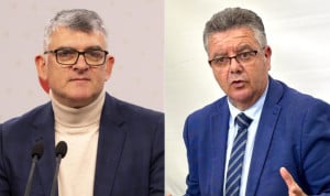 Diputados Ángel Tomás Godoy (PSOE) y Juan Antonio Moreno (PP).