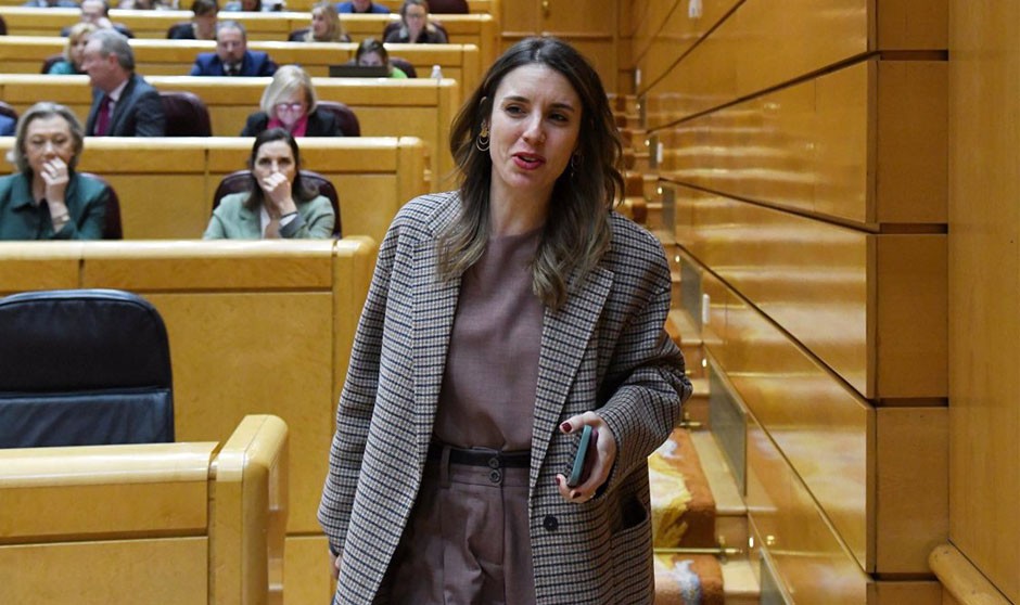 La ministra de Igualdad, Irene Montero, máxima responsable de la ley del aborto. 