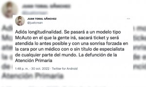 La 'mcdonalización' de Primaria: asistencia exprés sin especialistas