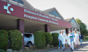 Fachada del Hospital de Bidasoa, que se prepara para una reforma de sus quirófanos. 