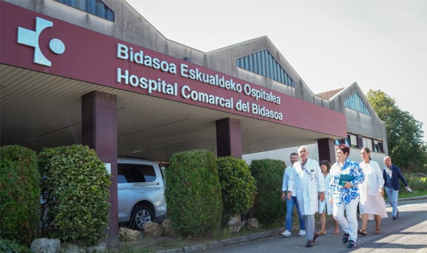 Fachada del Hospital de Bidasoa, que se prepara para una reforma de sus quirófanos. 